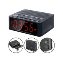 Radio com relogio alarme led bluetooth Le-674