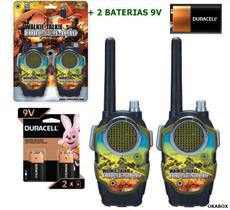 Rádio Comunicação Brinquedo Infantil Walkie Talkie + Pilha 9V - ART BRINK