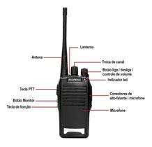 Rádio comunicador baofeng 777s uhf 16 canais
