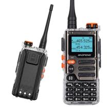 Rádio Comunicador Baofeng Tri-band Recarregável Type-c Lanterna Led Bateria Durável 2600mAh Alcance até 10 km Dual Watch Rádio Comunicador Baofeng Tri-band Recarregável Type-c Lanterna Led Bateria Durável 2600mAh Alcance até 10 km Dual Watch