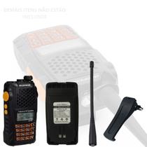 Radio Comunicador Baofeng UV-6R Com Bateria, Antena e Clip Reposição