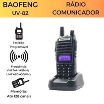 Radio Comunicador Baofeng UV-82 Alcance Estendido, Bateria de Longa Duração Radio Comunicador Baofeng UV-82 Alcance Estendido, Bateria de Longa Duração