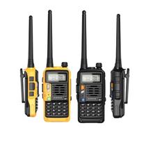 Rádio Comunicador Baofeng UVS9PLUS Tri-Band Bateria de Longa Duração Lanterna LED Alarme de Emergência
