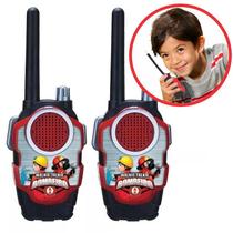 Rádio Comunicador De Brinquedo Walkie Talk Infantil Bombeiro