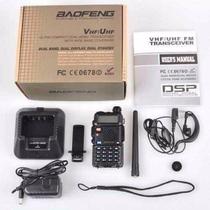 Radio Comunicador Dual Band Baofeng Uv-5R Vhf Uhf + Fone Fm