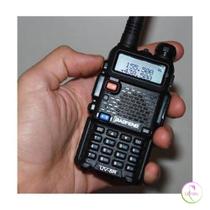 Rádio Comunicador Kapbom Walkie Talkie UV-5R com Rádio FM