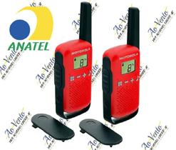 Rádio Comunicador Motorola Talkabout T110 25km Vermelho E Preto 2 Unidades
