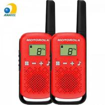 Rádio Comunicador Talkabout 25km T110br Vermelho Motorola - Par / 2