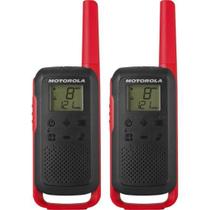 Rádio Comunicador Talkabout Motorola T210BR 32km Vermelho/Preto - PAR / 2 F002
