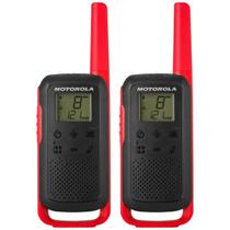 Rádio Comunicador Talkabout Motorola T210BR 32km - Vermelho/Preto