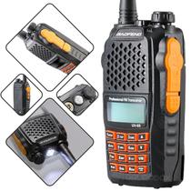 Radio Comunicador Walk Talk Ht UV6R FM/Alarme Dual Band - Comunicador Walkie Talkie HT PPT