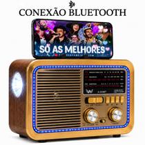 Rádio Cor Marrom Retrô Vintage Bluetooth Lanterna Recarregável Pilha Am Fm Sw Pendrive Sd Usb Rádio Cor Marrom Retrô Vintage Bluetooth Lanterna Recarregável Pilha Am Fm Sw Pendrive Sd Usb