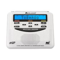 Rádio de alerta meteorológico de emergência Midland WR120B com alarme