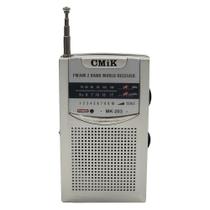 Rádio de Bolso AM/FM 2 Bandas Cinza - Quanhe