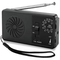 Rádio de bolso LOOFHIEN AM/FM portátil com entrada para fone de ouvido Rádio de bolso LOOFHIEN AM/FM portátil com entrada para fone de ouvido