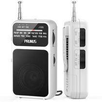 Rádio de bolso PRUNUS J-555 AM FM com carregamento USB-C com lanterna