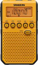 Rádio de bolso Sangean DT-800YL NOAA Alerta meteorológico AM/FM amarelo