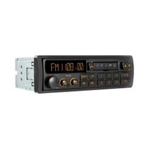 Rádio De Carro Bluetooth Estilo Retrô 1 Din MP3 AUX FM AM RDS Controle Por Voz USB TF Player 12V