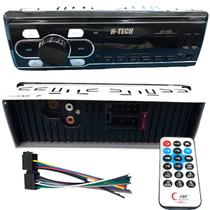 Rádio de Carro BT 1"Din Som Automotivo 2 Entradas USB SD FM c/ Controle Remoto H-Tech - HT-1023 Rádio de Carro BT 1"Din Som Automotivo 2 Entradas USB SD FM c/ Controle Remoto H-Tech - HT-1023