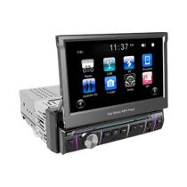Rádio De Carro Com Tela Retrátil De 7 Polegadas Bluetooth Mirrorlink FM Assistente De Voz 1 DIN