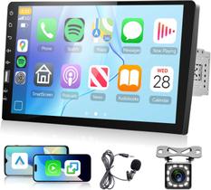 Rádio de carro Hodozzy Single Din de 9 polegadas com CarPlay e Android Auto