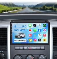 Rádio de carro Jerqry 10.2" 64GB RAM GPS Bluetooth 5.0