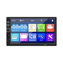 Rádio De Carro Multimídia Com Tela Touch HD De 7 Polegadas 2 DIN Bluetooth MP5 Com Entrada USB TF