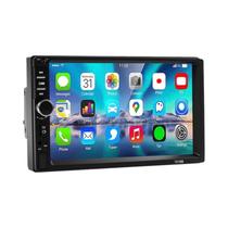 Rádio De Carro Multimídia MP5 Com Tela Touch HD De 7 Polegadas 1 DIN Com Mirrorlink FM USB Bluetooth