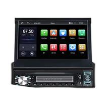 Rádio De Carro Retrátil 1 Din Com DAB, Android Auto, Carplay, Tela Touch HD De 7 Polegadas, FM, USB,