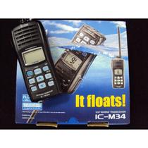 Rádio de comunicação icom - ic m34 - flutuante