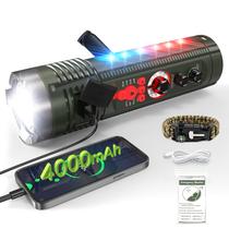 Rádio de Emergência Emgykit com Manivela AM/FM/SW Bluetooth 4000mAh