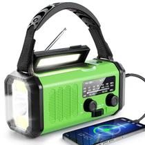 Rádio de emergência Leaton Hand Crank 10000mAh alimentado por energia solar Rádio de emergência Leaton Hand Crank 10000mAh alimentado por energia solar
