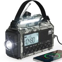 Rádio de emergência Mesqool AM/FM/SW/NOAA Weather Radio