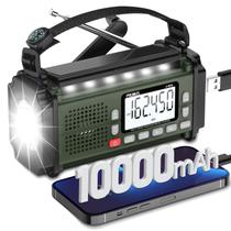 Rádio de emergência PRUNUS J-924 10000mAh com banco de energia e luz