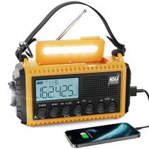 Rádio de emergência Raynic 5000 Weather Radio Solar Hand Crank