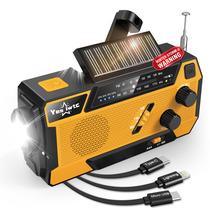 Rádio de Emergência Yesiwtc com Manivela - NOAA Weather Radio 7400mAh
