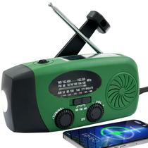 Rádio de manivela de emergência SonicRapid com lanterna LED Rádio de manivela de emergência SonicRapid com lanterna LED
