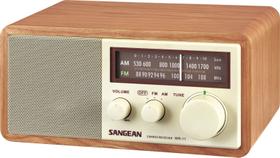 Radio de Mesa Sangean WR11 con Gabinete de Madera AM/FM