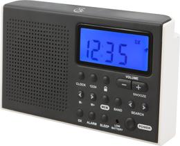 Rádio de ondas curtas GPX R616W Digital AM/FM/SW com despertador