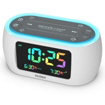 Rádio despertador HOUSBAY Glow Small com dígito arco-íris