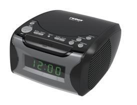 Rádio Despertador Naxa com CD Player e Porta USB para Carregamento