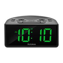 Rádio despertador Ratakee Digital para quarto com rádio AM/FM