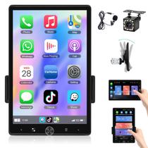 Rádio DIN único METEESER com tela sensível ao toque de 10,4 polegadas sem fio Carplay