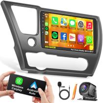 Rádio do carro B4U Android 13 4GB RAM 64GB ROM para Honda Civic 2013-2017