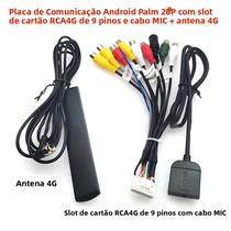 Rádio do carro e fio de fiação conector, cabo adaptador, slot 4G SIM, saída RCA, antena 4G Rádio do carro e fio de fiação conector, cabo adaptador, slot 4G SIM, saída RCA, antena 4G