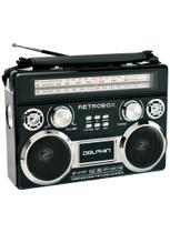Rádio Dolphin Audio Retrobox AM/FM Shortwave World Black