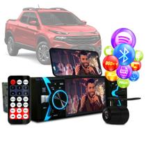 Radio Dvd Bluetooth Mp5 Usb 1din Espelhamento Fiat Toro