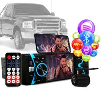 Radio Dvd Bluetooth Mp5 Usb 1din Espelhamento Ford F250