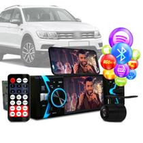 Radio Dvd Bluetooth Mp5 Usb 1din Espelhamento Vw Tiguan