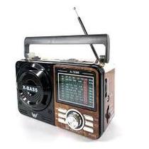 Radio e Caixa de Som - AM / FM / SW2 / SD / USB / MP3 / Bluetooth Bateria Recarregável Sem Fio Altomex 1088